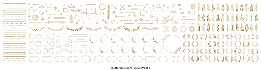 Loaders..Line art..Frames..Vector..Full Vector..Chapter dividers and decorations set. Frame elements with elegant swirls, text separetors. Decoration for paper documents and certificates, line arts
