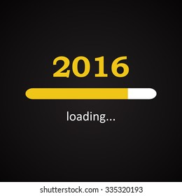 Loading 2016 - funny inscription template