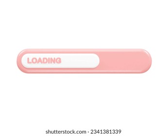 Loading 3d rendering icon vector illustration
