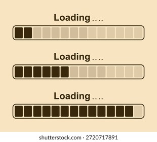Cargando el diseño de fondo en tres etapas