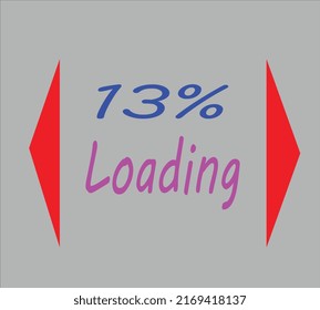 Loading banner aesthetic vector illustration.