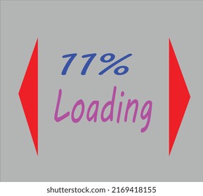 Loading banner aesthetic vector illustration.