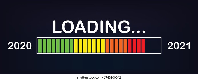 Loading bar 2020/2021 : new year loading