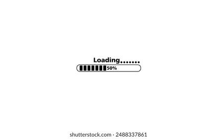 Loading bar beautiful premium vector illustration.