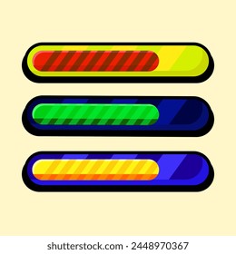 Loading Bar Button Game Graphic Asset