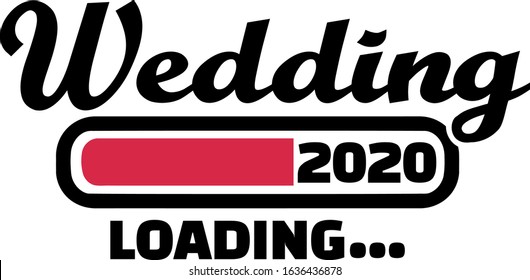 Loading bar for future wedding 2020 german