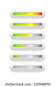 loading bar from green to red