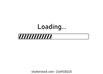 Loading Bar Hand Drawn Loading Process Stock Vector (Royalty Free ...