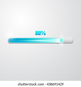 Loading bar icon. Concept illustration graphic design. Vector illustration