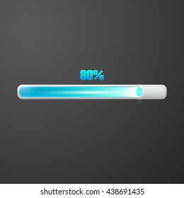 Loading bar icon. Concept illustration graphic design. Vector illustration