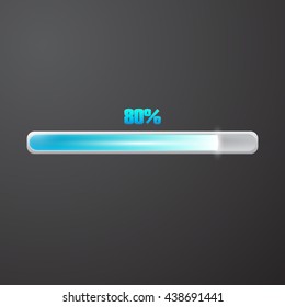 Loading bar icon. Concept illustration graphic design. Vector illustration