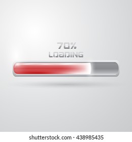 Loading bar icon. Concept illustration graphic design. Vector illustration