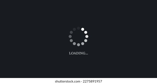 Loading bar icon in flat style. Progress indicator vector illustration on isolated background. Download button sign business concept.