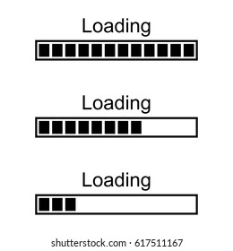 Loading bar icon illustration isolated vector sign symbol