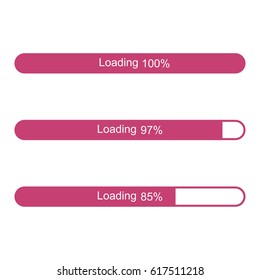 Loading bar icon illustration isolated vector sign symbol