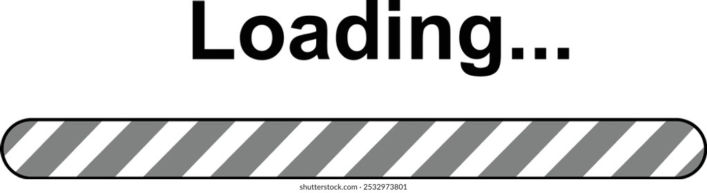 Loading bar icon. Loading bar progress icon, load sign vector illustration isolated on transparent backgrounds. System software update and upgrade concept load sign. Download progress icon.