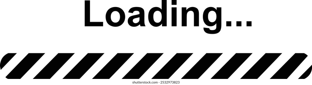 Loading bar icon. Loading bar progress icon, load sign vector illustration isolated on transparent backgrounds. System software update and upgrade concept load sign. Download progress icon.