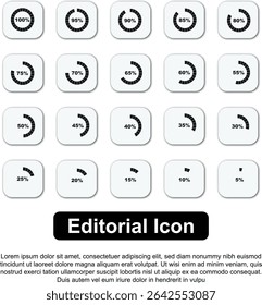 Loading Bar Icon. Progress bar loading, status bar. Vector Illustration