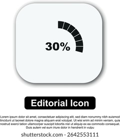 Symbol für die Ladeleiste. Statusleiste wird geladen, Statusleiste. Vektorgrafik