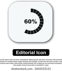 Loading Bar Icon. Progress bar loading, status bar. Vector Illustration