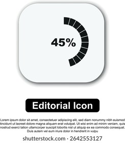 Loading Bar Icon. Progress bar loading, status bar. Vector Illustration