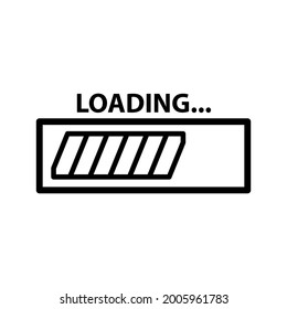 Loading bar icon Royalty free vector design illustration