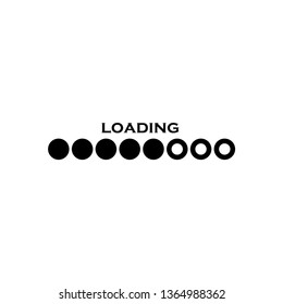loading bar icon vector