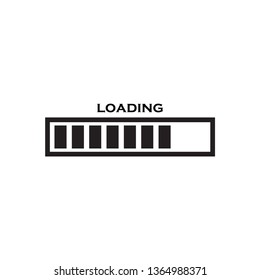 loading bar icon vector
