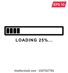 loading bar icon vector design template