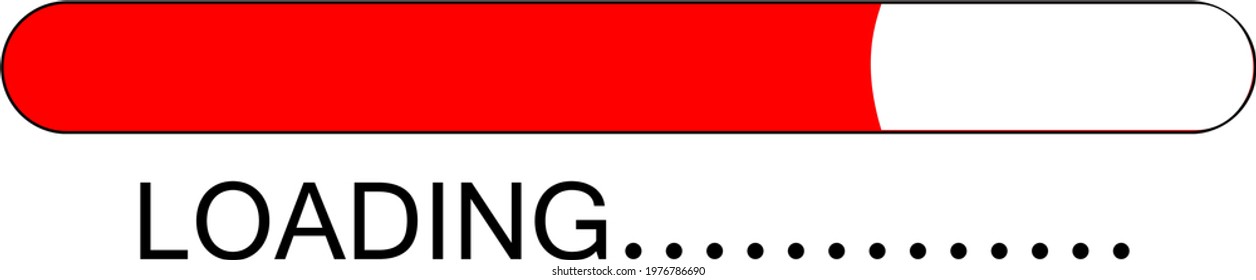 Loading bar icon vector for our website , games and other projects.