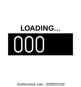 Lasten Sie Balkensymbol-Vektorgrafik in trendigem Flachdesign