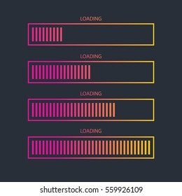  Loading bar icon.Creative web design element