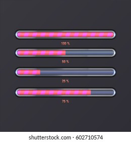 Loading bar icon.Creative web design element