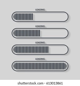 Loading bar icon.Creative web design element