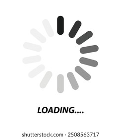 Loading bar icons. website load bar vector icon set. Set loadingbar progress icon, Circle loader collection. Loading status, Loading isolated. Load symbol, load vector icons, buffering vector icon.