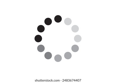 Loading bar icons. Wireless and wifi icon. Cursor. Hand clicking icon. Set loading bar progress icon. Circle loader collection. Loading status on white background. Vector illustration