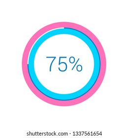 Loading bar and preloader on a white background. Creative logotype in a modern minimalistic style. 