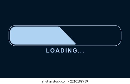 Loading bar, progress doodle element. Vector illustration. EPS 10.