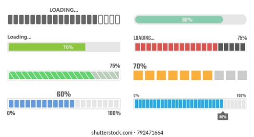 Loading Bar Progress, Download Bars In Color