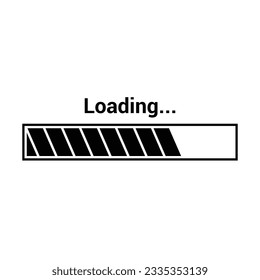 Loading bar progress icon system software update and upgrade concept.