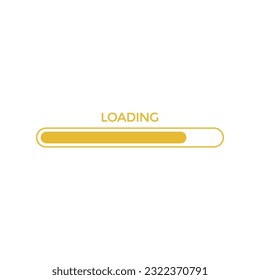 Loading Bar Progress Icon Vector Design.