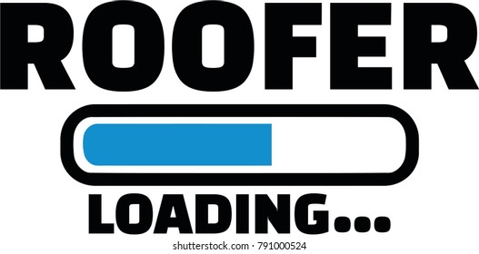 Loading bar for roofer with job title