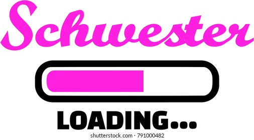 Loading bar for sister in pink