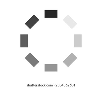 Loading bar status icon. Vector illustration. Vector loaded icons. Download progress. Donload or Upload.