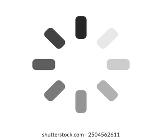 Loading bar status icon. Vector illustration. Vector loaded icons. Download progress. Donload or Upload.