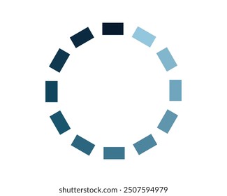 Loading bar status icon. Vector illustration. Vector loaded icons. Download progress. Donload or Upload.
