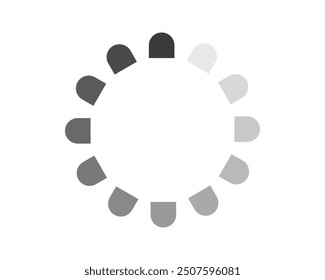 Loading bar status icon. Vector illustration. Vector loaded icons. Download progress. Donload or Upload.