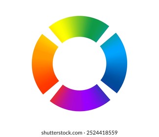 Carregando ícone de status da barra. Ilustração vetorial. Ícones de arco-íris carregados por vetor. Progresso do download. Fazer download ou upload.