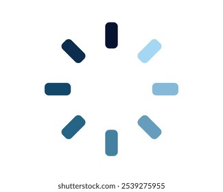Carregando ícone de status da barra. Ilustração vetorial. Ícones carregados por vetor. Progresso do download. Fazer download ou upload.