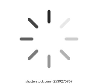 Loading bar status icon. Vector illustration. Vector loaded icons. Download progress. Donload or Upload.